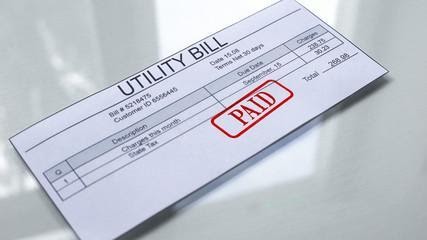 One payment for utility bills